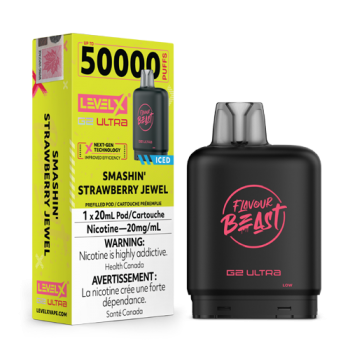 Level X Ultra Smashin Strawberry Jewel Iced 50k 20mg